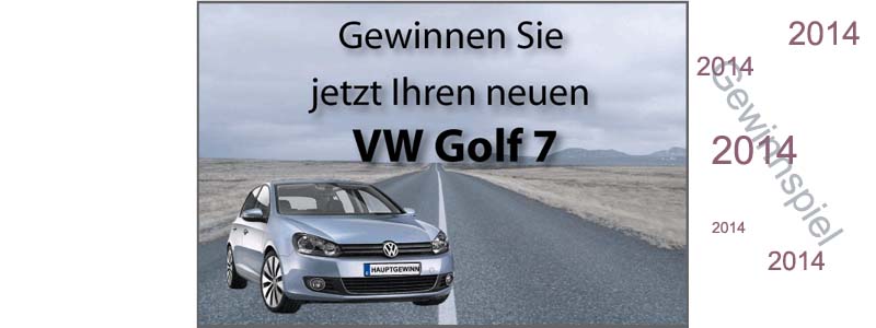 VW Gewinnspiel